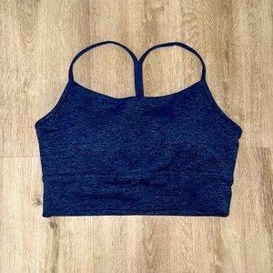 P’TULA Denim Blue Bare Tank Sports Bra L